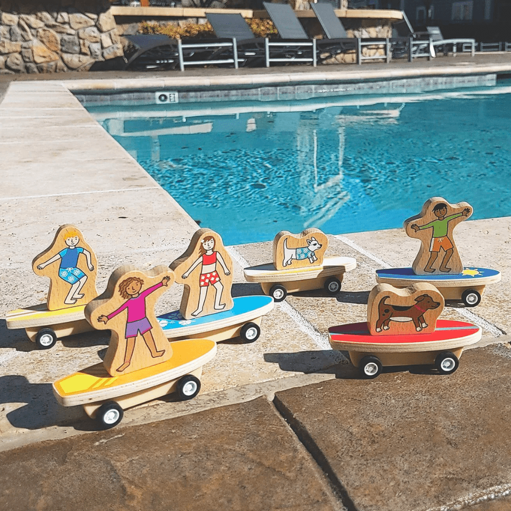 Pull Back Surfer Kids & Dogs - 6 Style Options, Shopsweetluluss