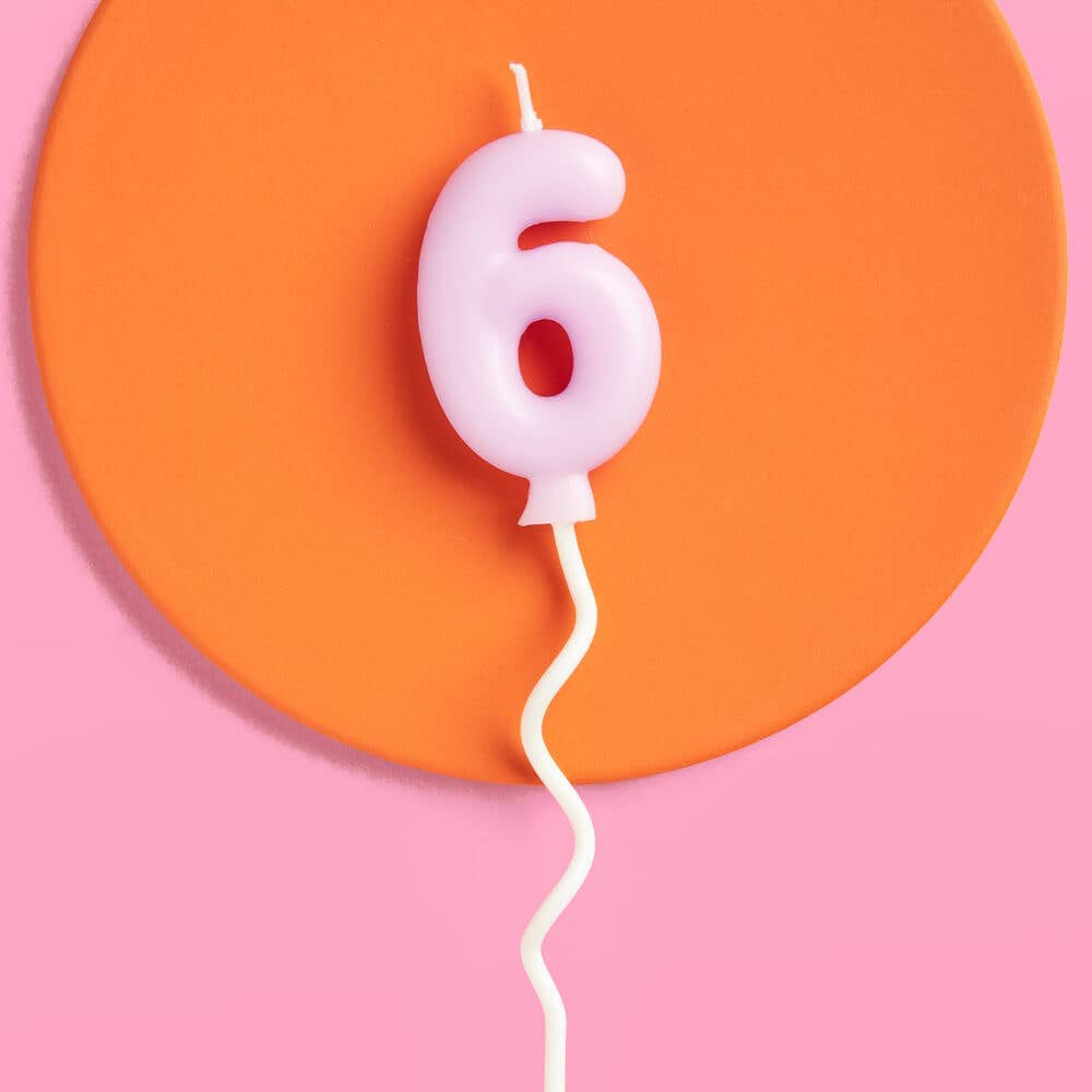 Bubble Candle, Pastel Purple - #6, Shopsweetluluss
