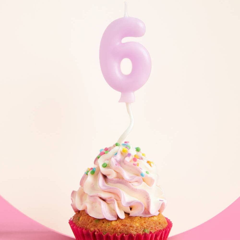 Bubble Candle, Pastel Purple - #6, Shopsweetluluss