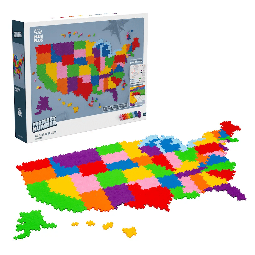 Puzzle by Number - United States Map, Shopsweetluluss