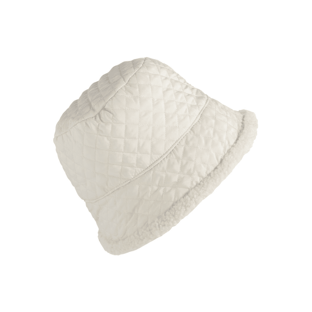 Quilted Sherpa Bucket Hat - Ivory, Shopsweetluluss