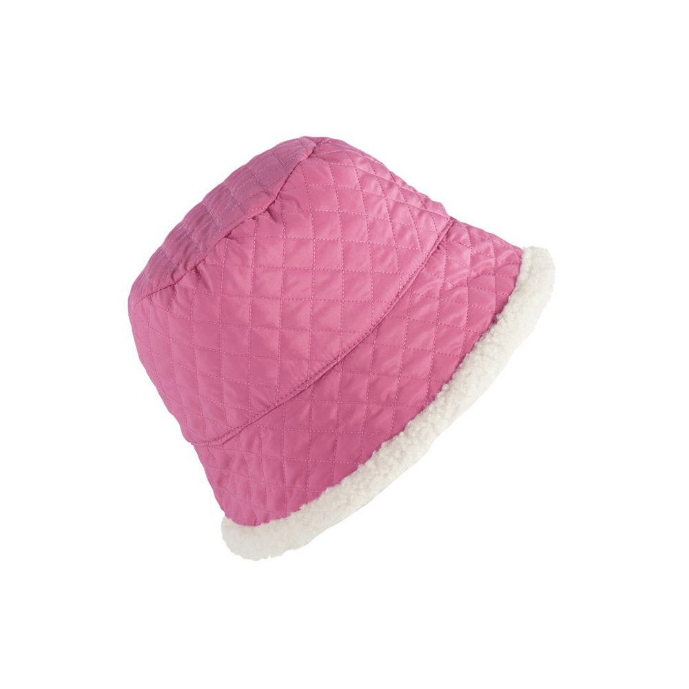 Quilted Sherpa Bucket Hat - Pink, Shopsweetluluss