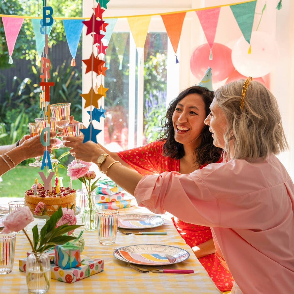 Rainbow Fabric Bunting, 10ft, Shopsweetluluss