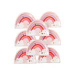 Rainbow Heart Plates, Shopsweetluluss