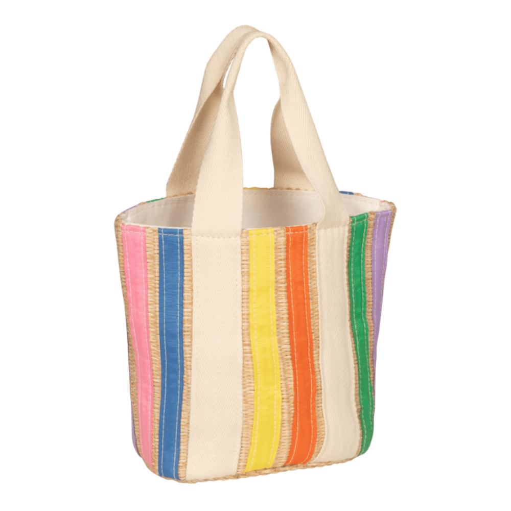Rainbow Ribbon Basket Bag, Shopsweetluluss