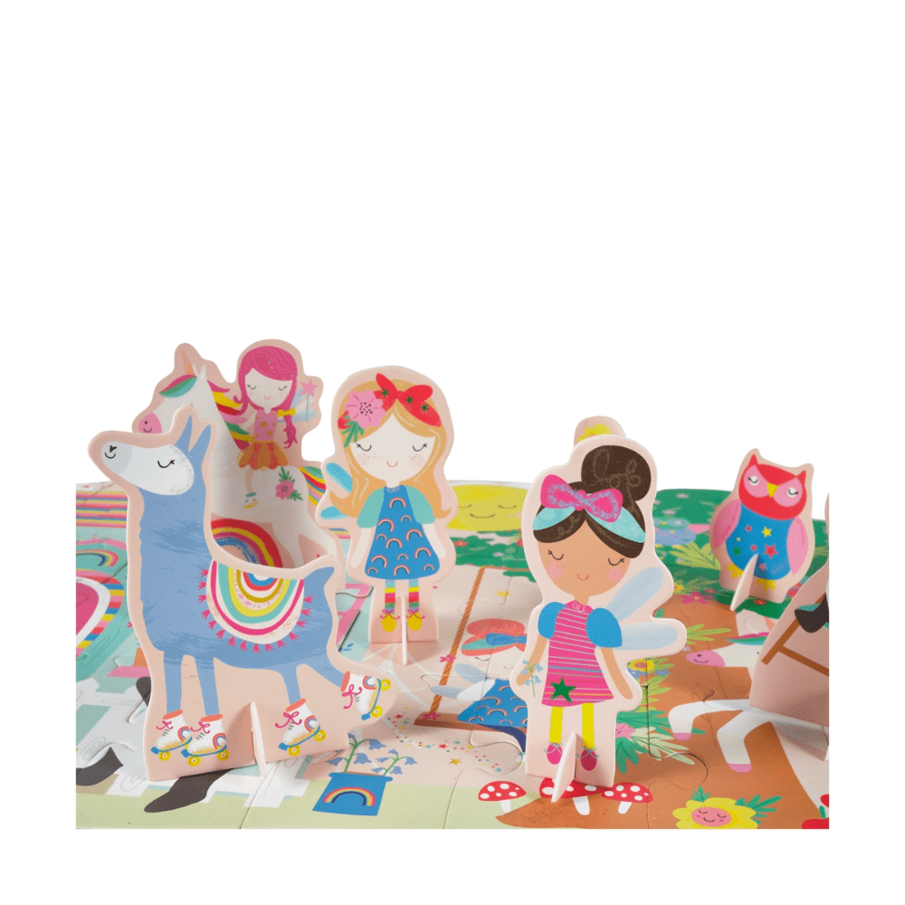 60pc Giant Floor Puzzle with Pop Out Pieces - Rainbow Fairy - Shopsweetluluss