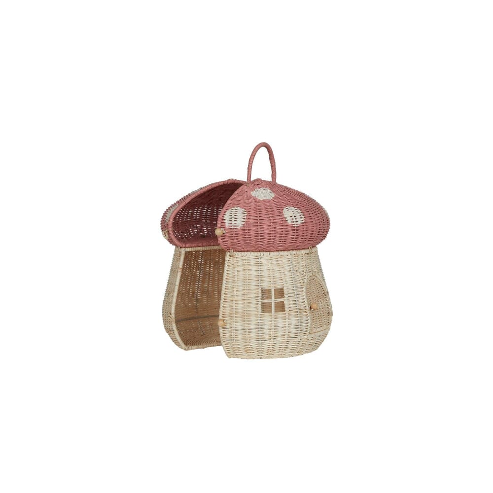 Rattan Mushroom Doll House - Musk, Shopsweetluluss