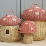 Rattan Mushroom Doll House - Musk, Shopsweetluluss