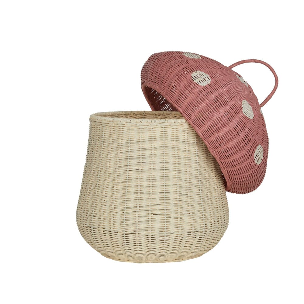 Rattan Mushroom Storage Basket - Musk, Shopsweetluluss