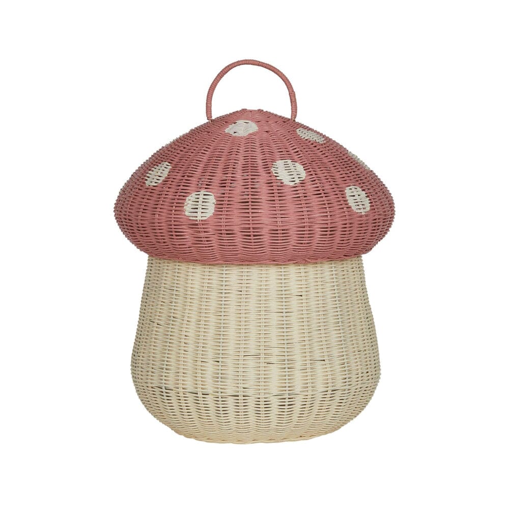 Rattan Mushroom Storage Basket - Musk, Shopsweetluluss