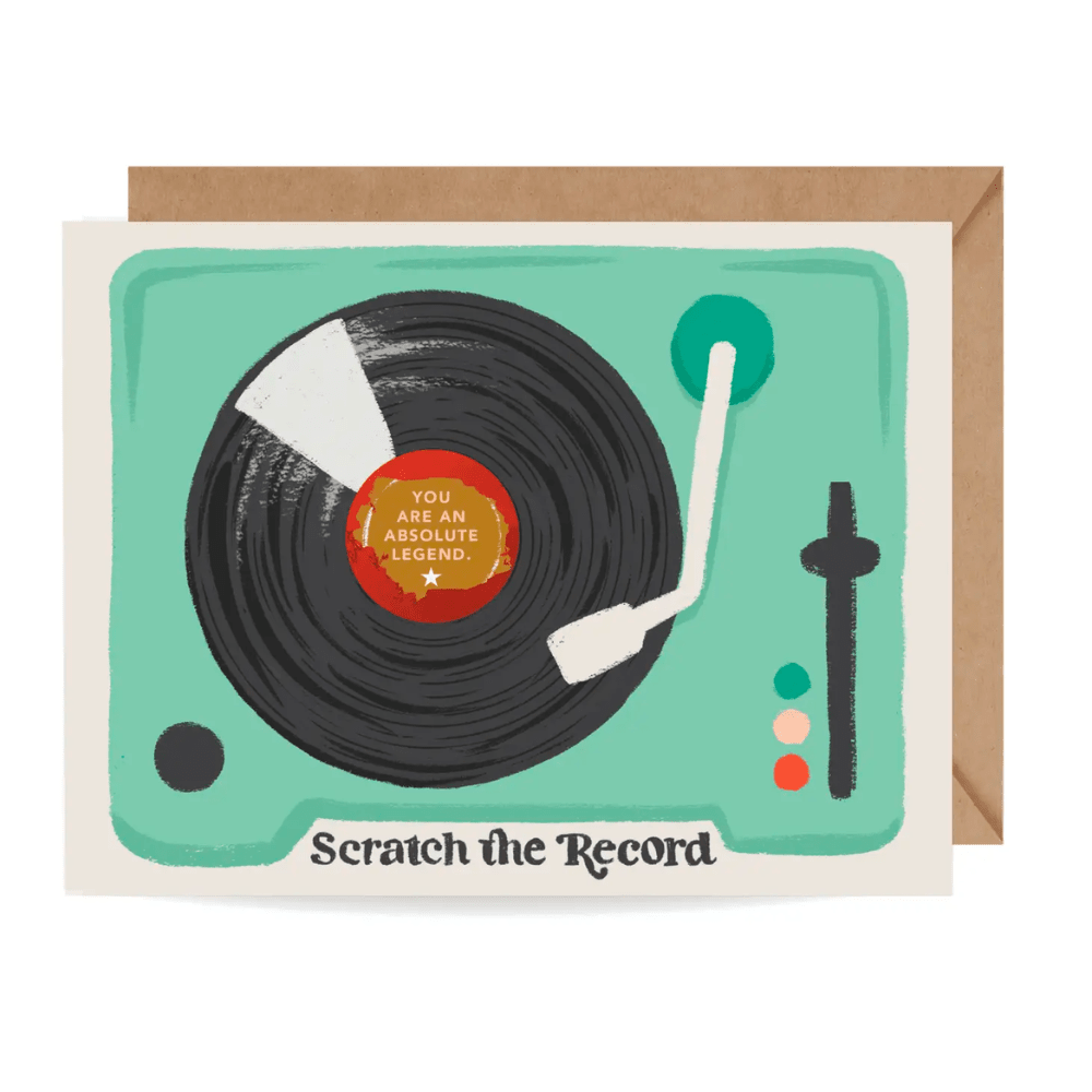 Record Player Hidden Message Card - Shopsweetluluss