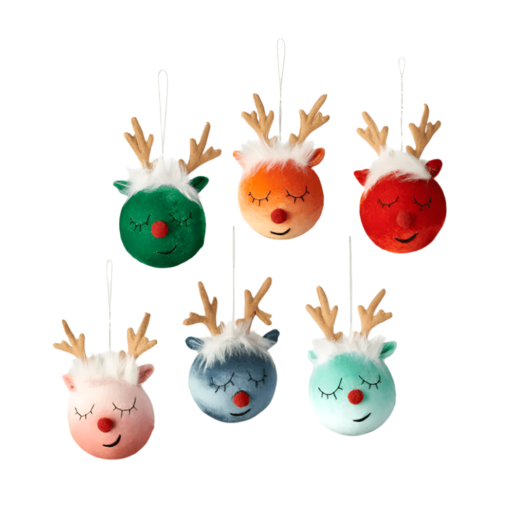 Reindeer Head Ornament - 6 Style Options, Shopsweetluluss