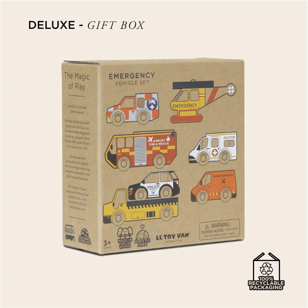 Emergency Helicopter & Rescue Cars - Set of 7, Shopsweetluluss