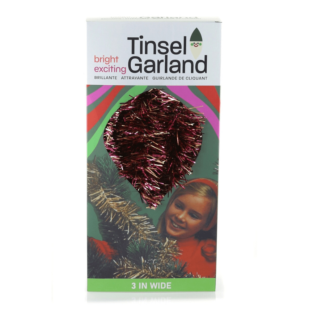 Retro Boxed Garland - Burgundy & Gold, Shopsweetluluss