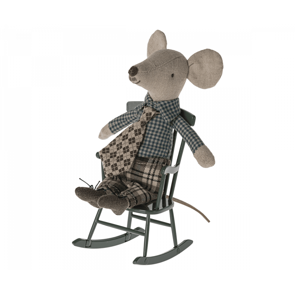 Rocking Chair for Maileg Mice - Dark Green, Shopsweetluluss