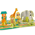 60pc Safari Park Jigsaw Puzzle with Figures - Shopsweetluluss