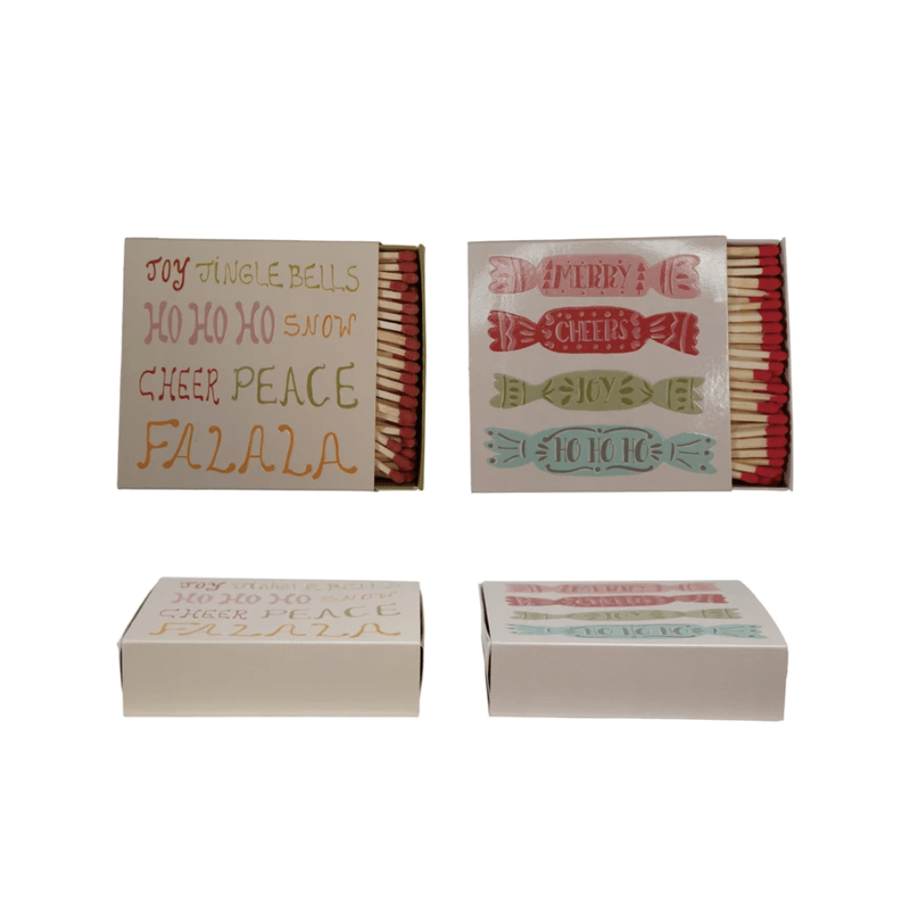 Safety Matches in Holiday Matchbox - 2 Style Options, Shopsweetluluss