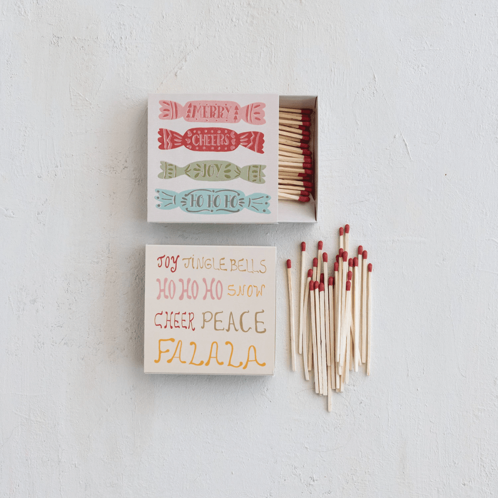 Safety Matches in Holiday Matchbox - 2 Style Options, Shopsweetluluss