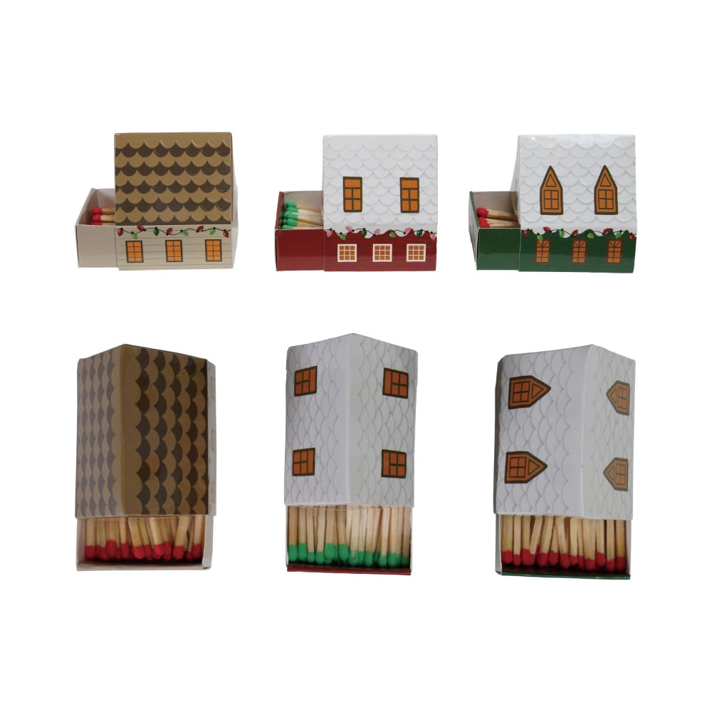 Safety Matches in House Shaped Matchbox - 3 Style Options, Shopsweetluluss