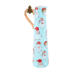 Christmas Bud Vases - Blue w/ Santa, Shopsweetluluss