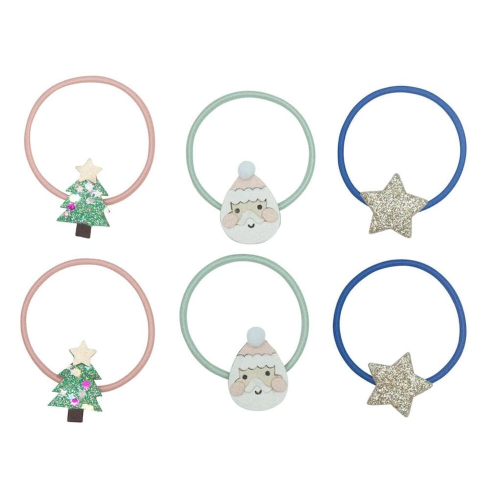 Santa Hair Ponies Set, Shopsweetluluss