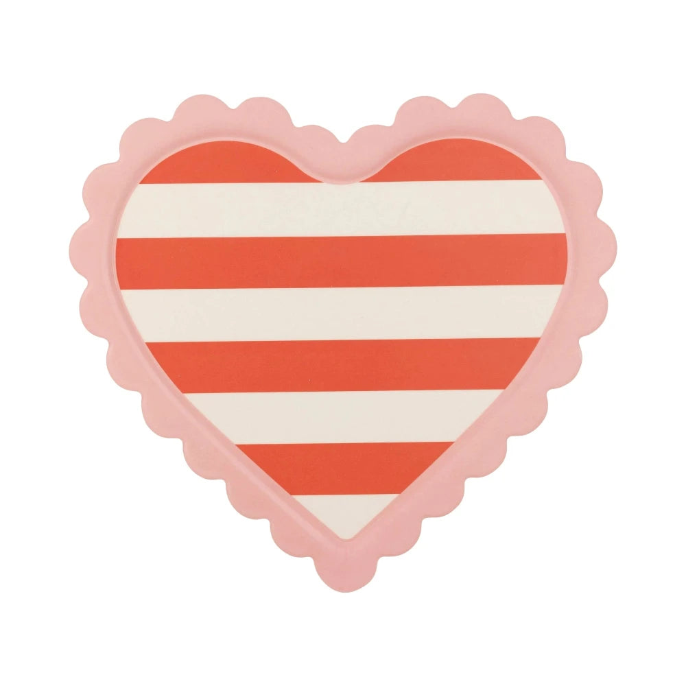 Scalloped Striped Heart Tray, Shopsweetluluss