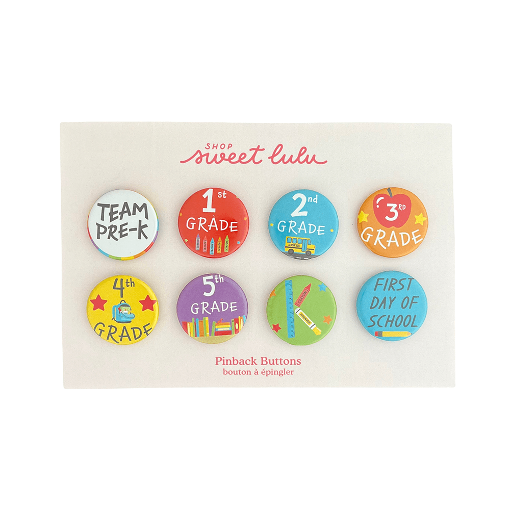 School Grades Button Set, Shopsweetluluss