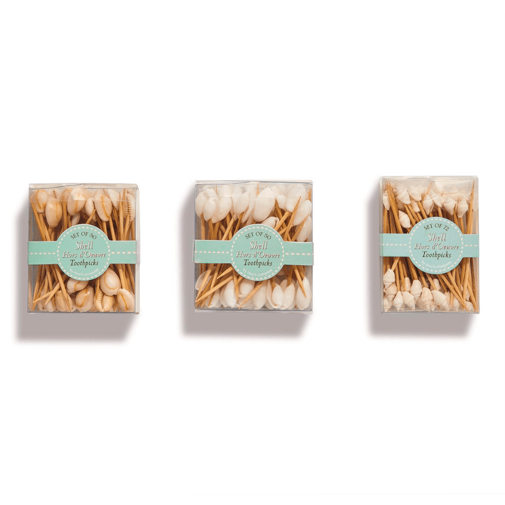 Seashell Hors D'Oeuvre Picks - 3 Style Options, Shopsweetluluss