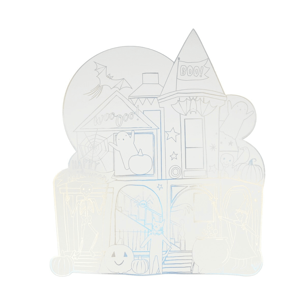 Meri Meri Shaped Halloween Coloring Placemats, Shopsweetluluss