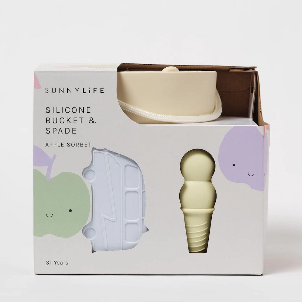 Silicone Bucket & Spade Set - Apple Sorbet Multi, Shopsweetluluss