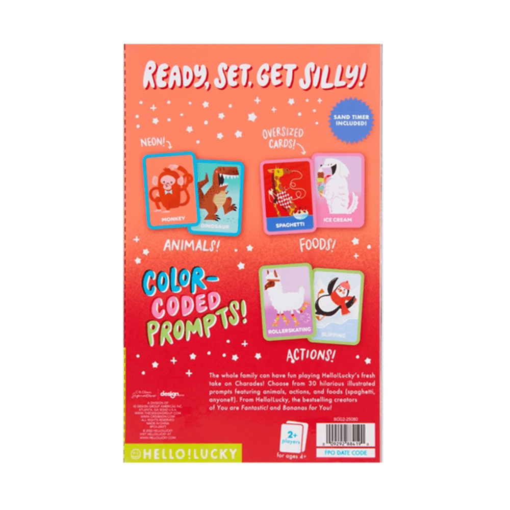 Silly Charade Card Game, Shopsweetluluss