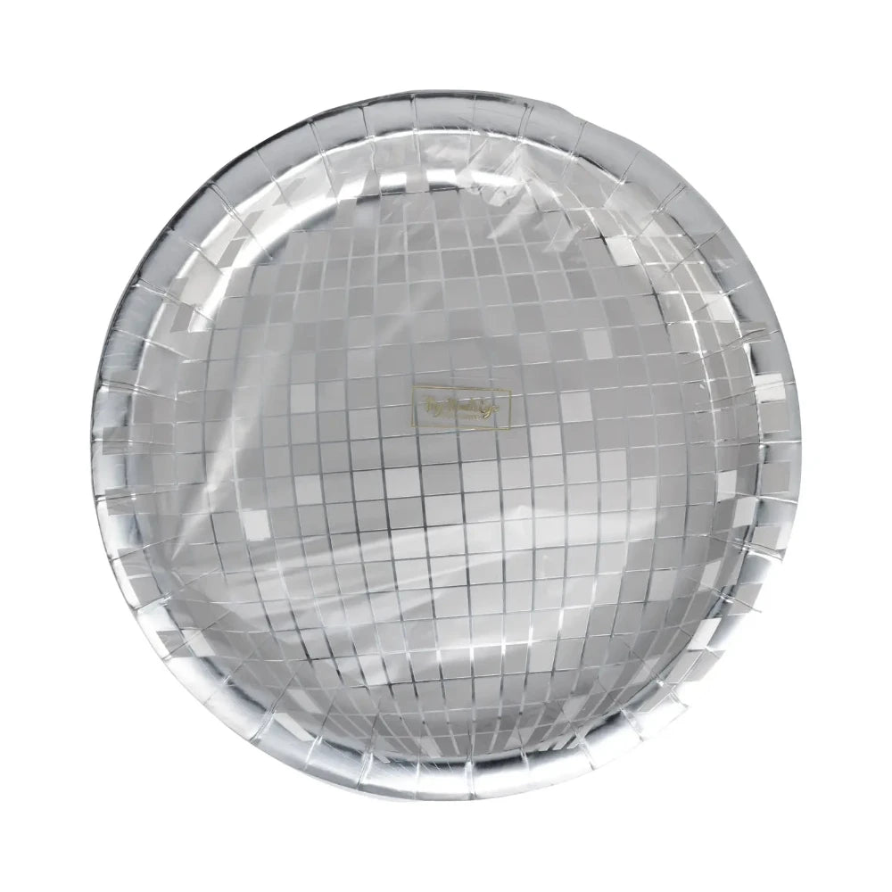 Silver Disco Plates, Shopsweetluluss