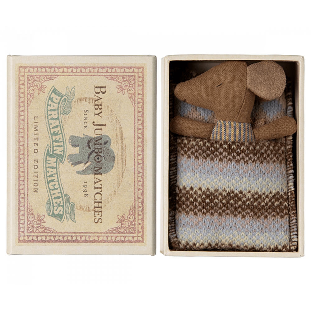 Sleepy Wakey Baby Mouse Matchbox - Rose, Shopsweetluluss