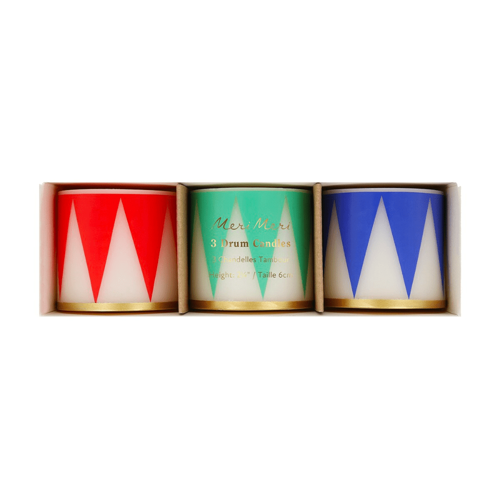 Meri Meri Small Drum Candles, Shopsweetluluss