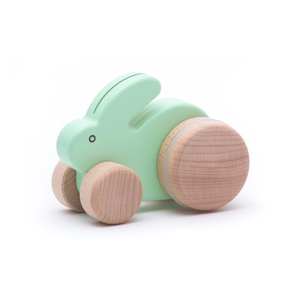 Small Rabbit Push Toy - Mint, Shopsweetluluss