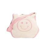 Smiley Face Tote Bag - Pink, Shopsweetluluss