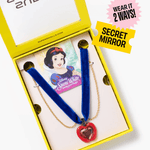 Disney's Snow White Apple Heart Mirror Necklace, Shopsweetluluss