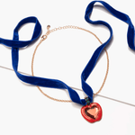 Disney's Snow White Apple Heart Mirror Necklace, Shopsweetluluss