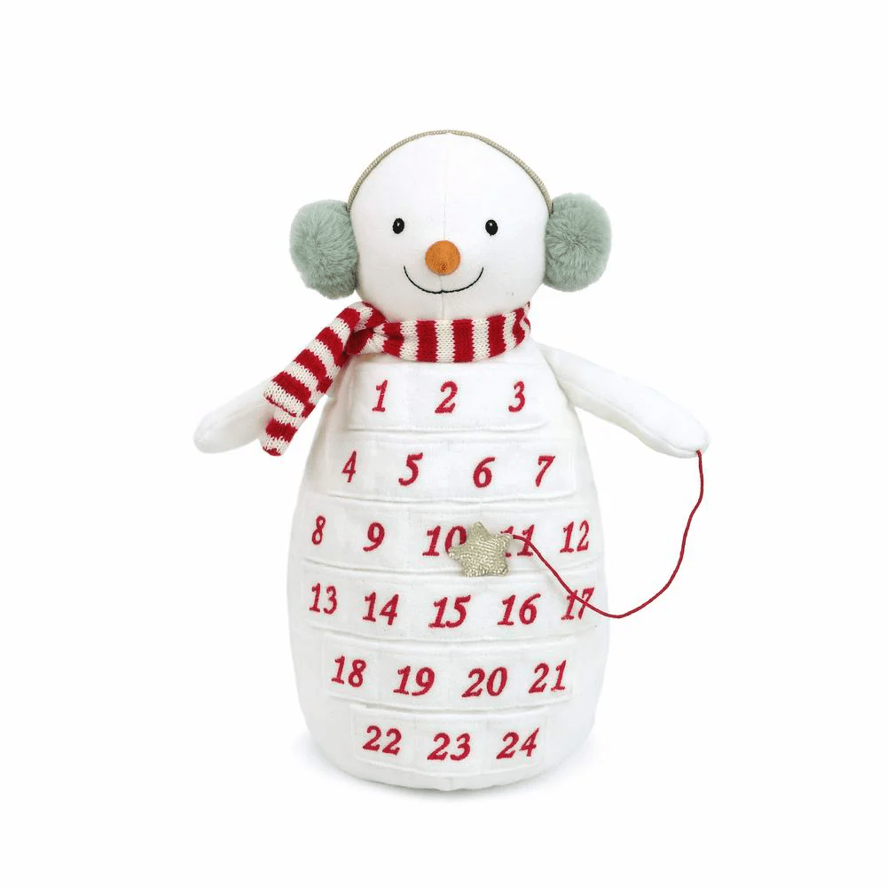 Snowman Sitting Advent Calendar, Shopsweetluluss