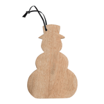 Mango Wood Snowman Cheese/Cutting Board - Shopsweetluluss