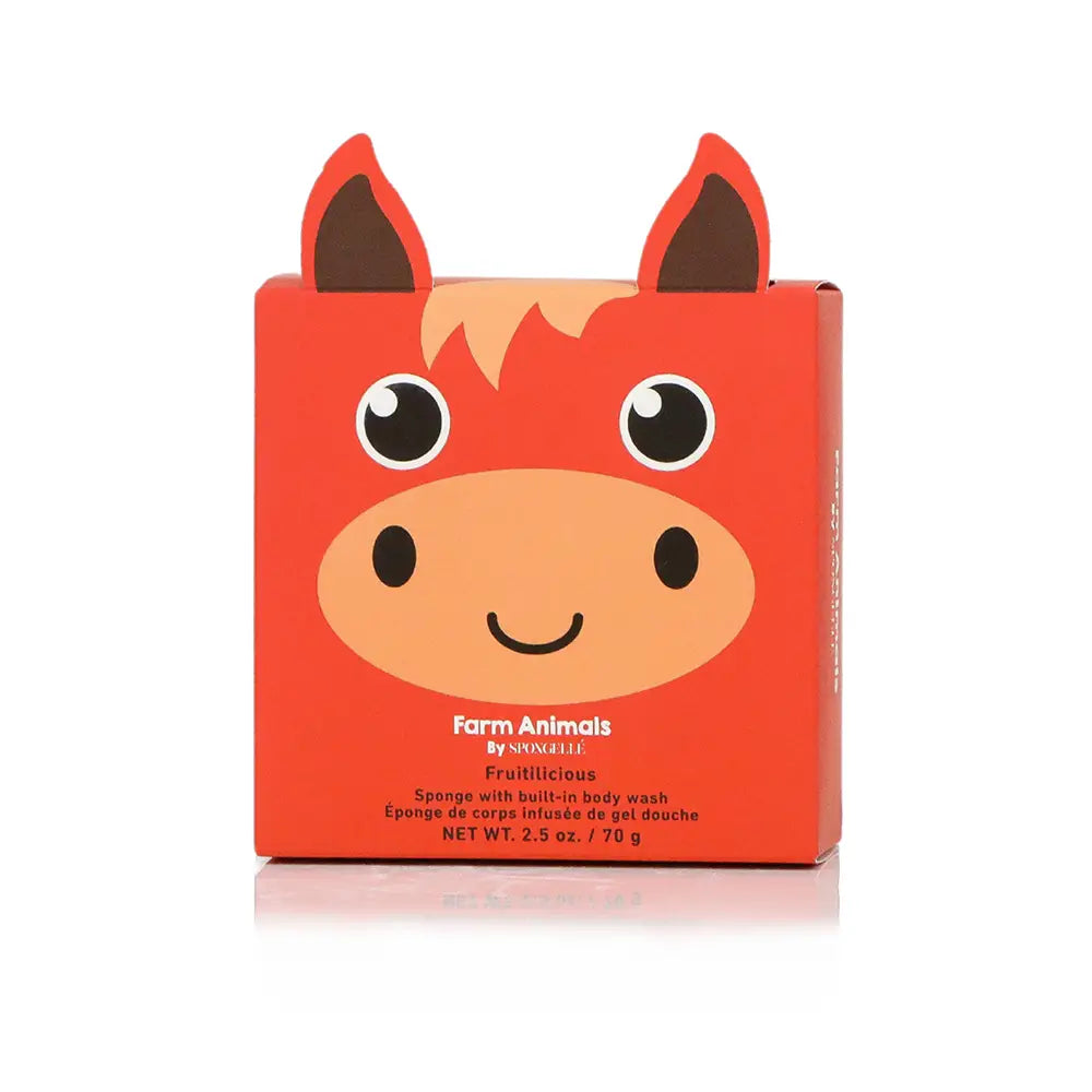 Spongellé Farm Animals Body Buffer - Henry Horse, Shopsweetluluss
