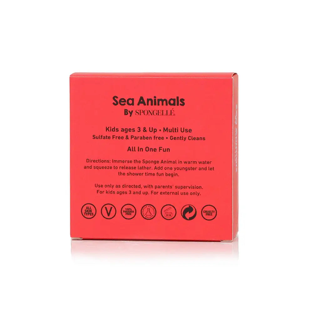 Spongellé Sea Animals Body Buffer - Fiona Fish, Shopsweetluluss
