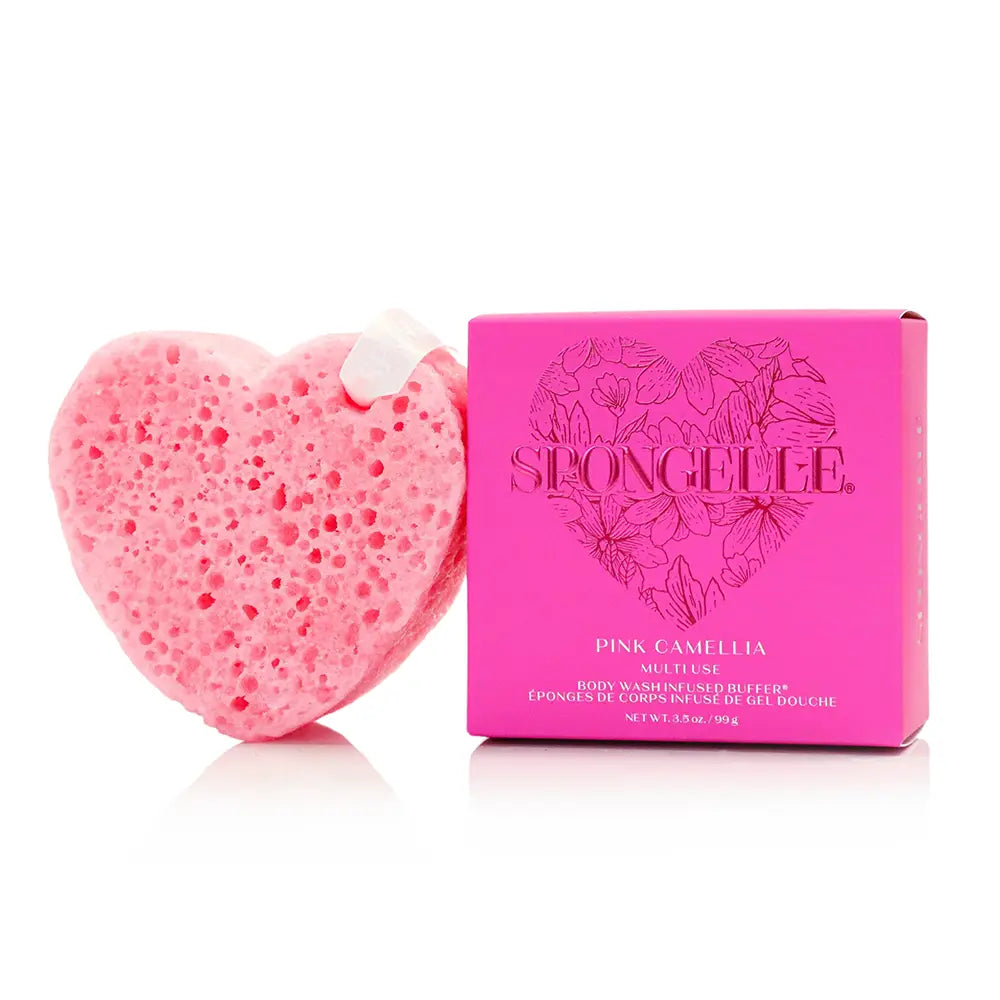 Spongellé Valentine's Day Body Buffer - Pink Heart, Shopsweetluluss