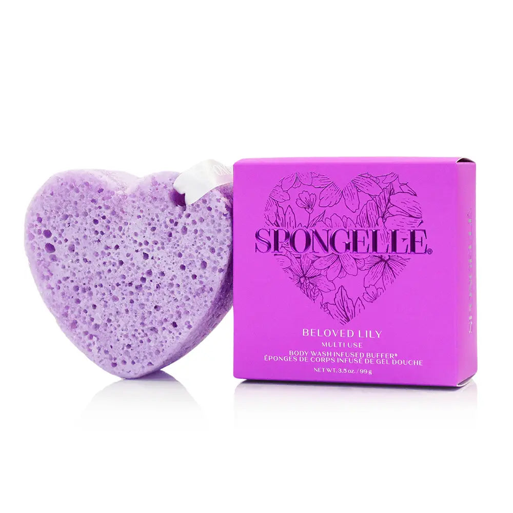 Spongellé Valentine's Day Body Buffer - Purple Heart, Shopsweetluluss