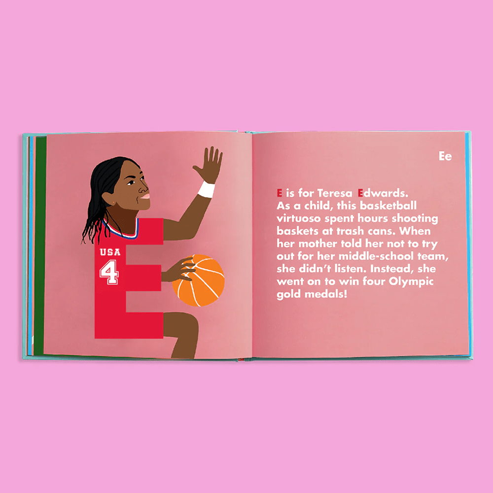 Sports Women Legends Alphabet Book, Shopsweetluluss