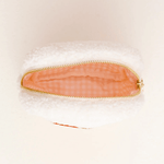 Square Teddy Pouch, Heart - Cream, Shopsweetluluss