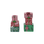 Stacked Gifts Taper Holders - Set of 2, Shopsweetluluss
