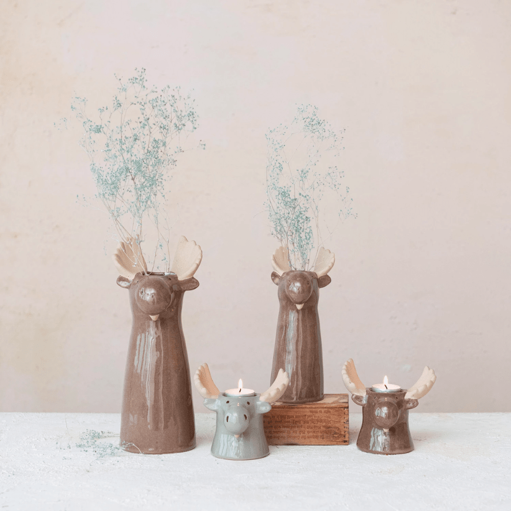 Stoneware Moose Vase - Large, Shopsweetluluss