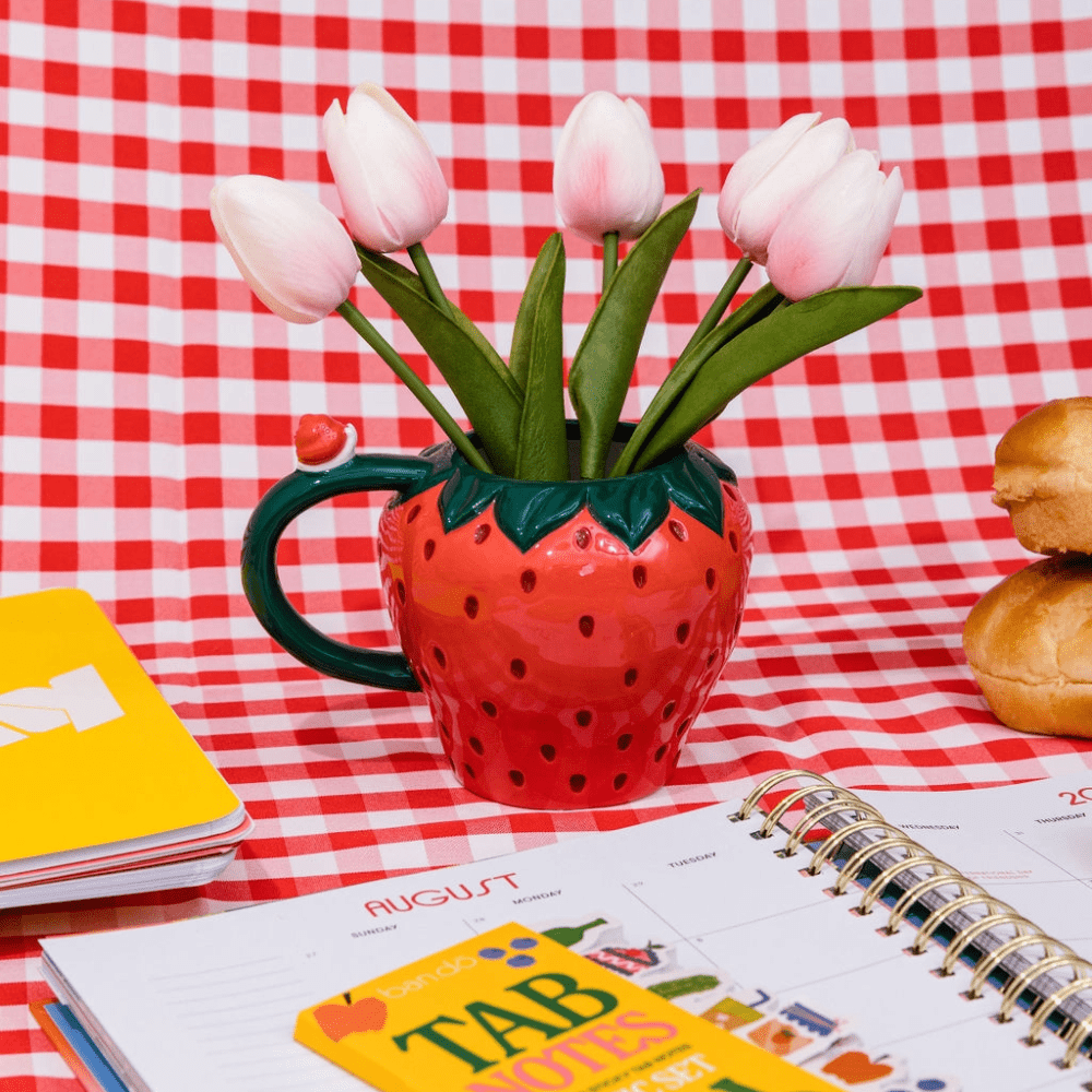Strawberry Ceramic Mug, Shopsweetluluss
