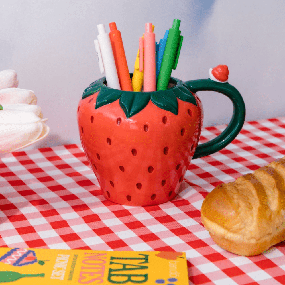 Strawberry Ceramic Mug, Shopsweetluluss